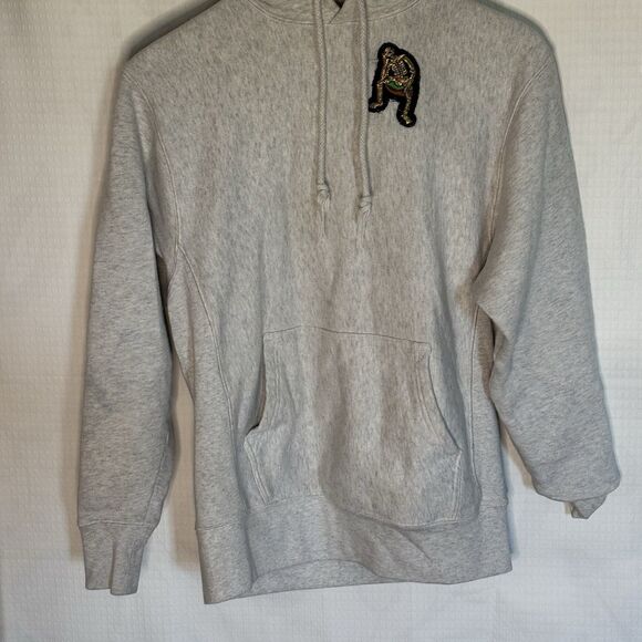 Rowing Blazers Men's Skeleton Patch Hoodie Sweatshirt Ivory Small *COLOR BLEED* - Picture 3 of 5